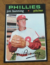 1971 Topps Baseball - # 574 Jim Bunning, P, Philadelphia Phillies