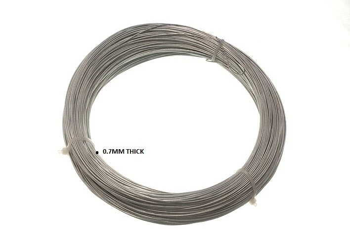 Rotolo Di Acciaio Zincato Filo 0.7 MM X 1/2 KG Circa 160 Metri Onestopdiy Ne - Immagine 1 di 1