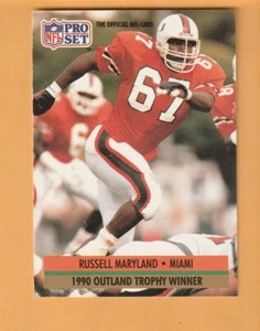 Russell Maryland Miami Hurricanes 1991 Pro Set #32 RC Dallas Cowboys 7Y - Bild 1 von 2