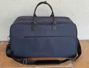 NWT JULY Carry All Weekender Plus Duffle Bag Tote Luggage Navy Blue MSRP $300 - Picture 1 of 16