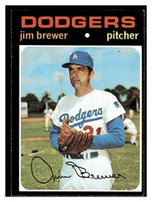 1971 TOPPS JIM BREWER #549 LOS ANGELES DODGERS  HIGHER HIGH GRADE