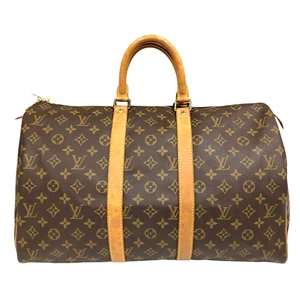 Auth Louis Vuitton Keepall 45 Boston Bag Monogram Travel Bag M41428 - Picture 1 of 22