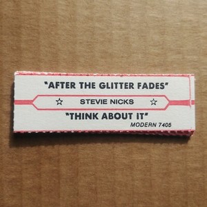 STEVIE NICKS After The Glitter Fades JUKEBOX STRIP Record 45 rpm 7"