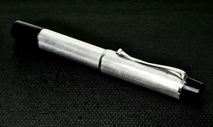 TRACO Fountain Pen, Kolben-Füllhalter im 900er Silbermantel, um ca 1930.  (F104) - Bild 1 von 14