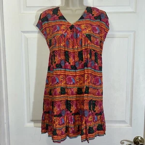 NWT Chelsea & Violet Dress Girls L Large 12 14 Babydoll Swing Floral Split Slv - Picture 1 of 10