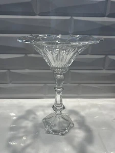 Vintage "Toscany by St. George" Crystal Pedestal Dish - 11" Tall Centerpiece - Picture 1 of 6