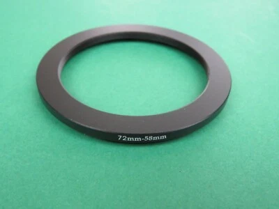 72-58 72mm-58mm Stepping Step Down Male-Female Filter Ring Adapter 72mm-58mm  - Image 1 of 2
