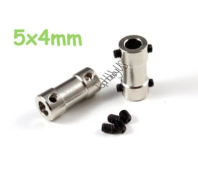 Conector/acoplador de transmisión de motor de barco RC de latón de 5x4 mm 2 piezas (color dorado) Foto 1 de 2