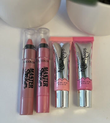 4~ KLEANCOLOR Master Strokes & Kiss For Keeps Long Wear PINK Lipsticks BN +🎁 - Image 1 of 4