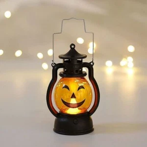 LED Halloween Pumpkin Ghost Lantern Candle Light Party Decor Horror Prop - Picture 1 of 4