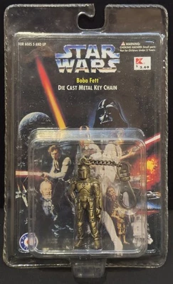 Star Wars: Boba Fett брелок - литой металл 3» фигурка 1996 - * новый * - Изображение 1 из 3