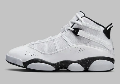 Nike Air Jordan 6 Rings Reverse Oreo White Black Sneakers 322992-111 Mens Size - Image 1 of 4