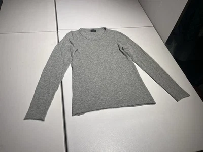 Suéter para mujer J Crew pequeño gris 100 % cachemir cuello redondo tejido Top Foto 1 de 4