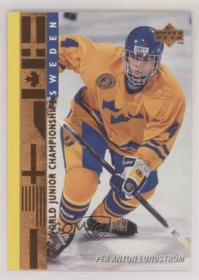 1995 Upper Deck World Junior Champions Per-Anton Lundstrom Per Anton Rookie RC - Image 1 of 2