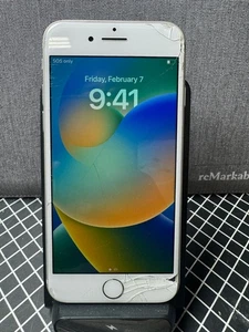Apple iPhone 8 - 256 GB - Plateado Desbloqueado Pantalla agrietada - Imagen 1 de 16