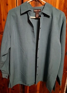 Ladies Shirt Style And Co, Size Medium,  Dressy Long Sleeve - Picture 1 of 5