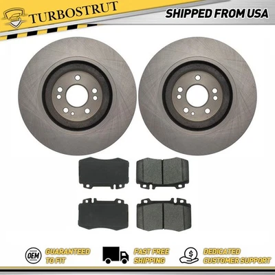 Kit de pastillas de freno y rotores delanteros centrados OE para Mercedes-Benz ML430 2000 2001 Foto 1 de 4