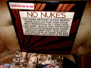 NO NUKES - PROMO 3LP 1979 Doobie Brothers Jackson Browne Tom Petty EXCELLENT - Picture 1 of 5