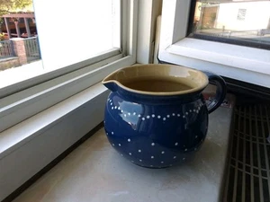 Keramik Krug blau-weiß circa 5/8 LITER - Bild 1 von 12
