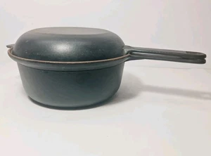 Set pentole vintage Cousances in ghisa nera 22 cm - Made in France, forno olandese - Foto 1 di 24