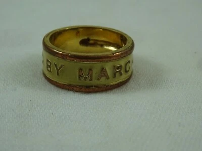 Marc Jacobs Logo Band Ring Beige size 9.5 - Image 1 of 4
