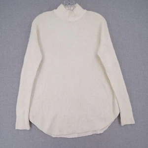 American Eagle Sweater Womens S Small Ivory Mock Neck Long Sleeve Casual - Picture 1 of 10