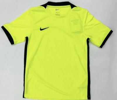 Nike Soccer Football Jersey Youth Boy's Jersey Medium Neon Yellow Shirt DH8368 - Image 1 of 4