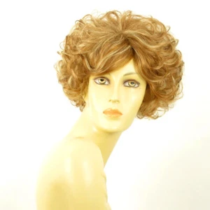 parrucca corta ricci biondo rame mechato biondo chiaro FRANCINE F27613 - Picture 1 of 8