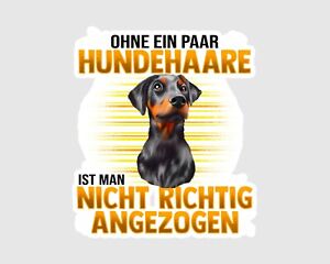 Autoaufkleber Aufkleber Sticker Hundaufkleber Dobermann Hunde Spruch 20cm