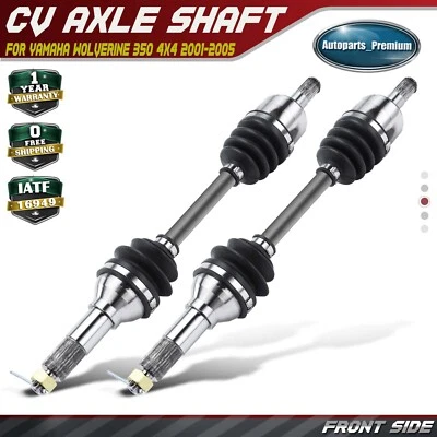 2x Front Left & Right CV Axle Assembly for Yamaha Wolverine 350 4x4 2001-2005 - Image 1 of 4