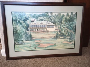 DEAN TATAM REEVES Highlands Golf Club gerahmt, mattierter Druck, Artist Proof #3 von 5 - Bild 1 von 10