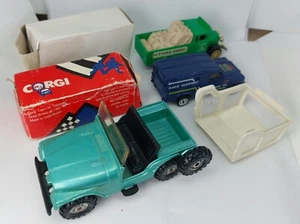 3x CORGI 419 CJ-5 JEEP Duckhams Land Rover Morris Suttons camion semi - Foto 1 di 5