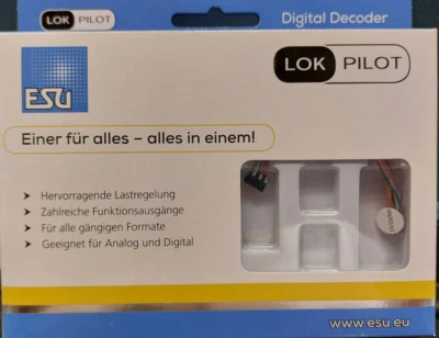 ESU 59816 LokPilot 5 micro Decoder DCC, mfx, 6 Pin NEM651 Kabelbaum Stecker N/TT - Bild 1 von 3