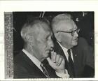 1967 Press Photo Mark Clark & Lewis B. Hershey at House Armed Services Committee