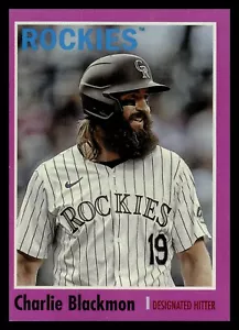 2024 Topps Archives Charlie Blackmon Pink - Bild 1 von 2