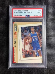 1996 Collectors Choice Michael Jordan vs Nick Anderson #362 PSA 9 MINT Bulls - Picture 1 of 2