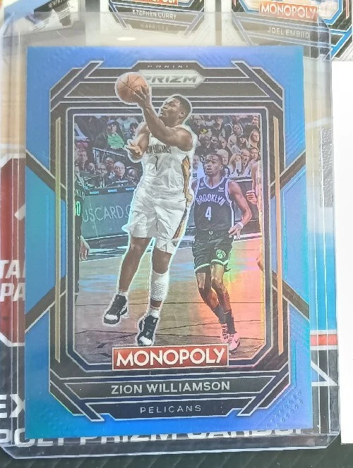 Zion Williamson Monopoly Prizm True Boardwalk Blue  14/15 - Image 1 of 3