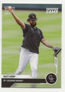 Matt Kemp Colorado Rockies Topps Now 2020 Summer Camp Card