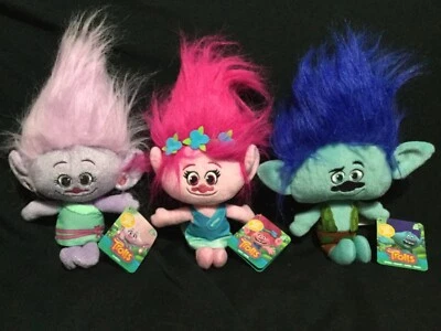 ¡¡Felpa Trolls Poppy, Branch, Gia Grooves!! 😍 Foto 1 de 4