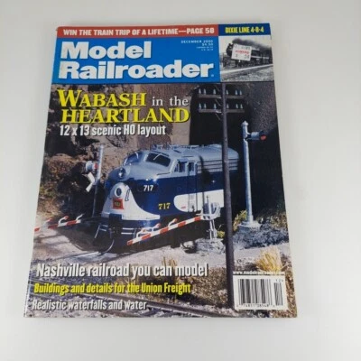 Model Railroader Magazine Dec 2000 Vol 67 No 12 Wabash HO, Nashville Railroad  - Image 1 of 4