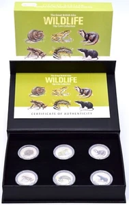 Coin Brilliant Uncirculated Great British Isles Wildlife Wetland Animals 2021 - Picture 1 of 2