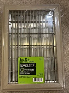 Everbilt Floor Supply Register 10"Lx14"W 1-Way Heavy Duty Steel Louvered Brown - Picture 1 of 1