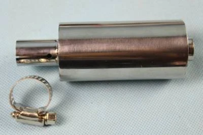 Stainless Steel Exhaust Silencer Muffler For Rc Boat for 14mm End Tuned Pipe - Image 1 of 4