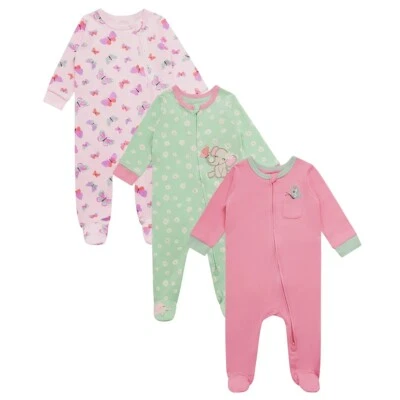 Koala Baby, Baby Girls' 3-pack Sleep & Play Set   3M-24M - Image 1 of 4