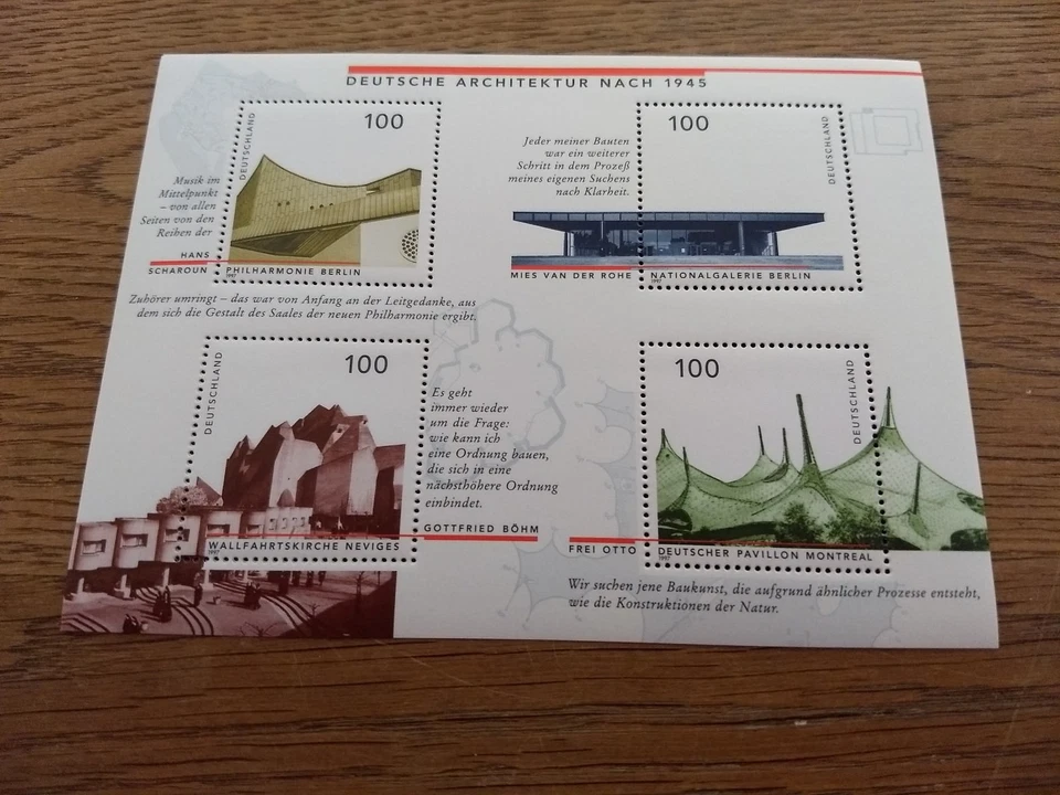 Stamps from Germany/ Deutsche Architektur nach 1945 - Image 1 of 1