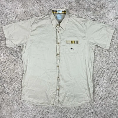 Camisa De Colección LRG Wear Para Hombres 3XL Diseño de Investigación Levantada Hip Hop Algodón Años 90 Beige Foto 1 de 4