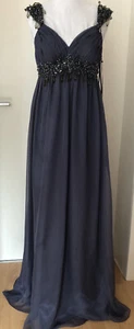 Abendkleid lang Gr.38,Young Couture by Barbara Schwarzer,neu mit Etikett, Blau - Bild 1 von 10
