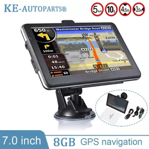 7'' Zoll Navigationsgerät Für LKW PKW BUS Navi Navigation GPS POI Blitzer 8GB - Bild 1 von 9