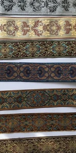 Jacquard Woven Ribbon/Trim Polyester 4.5/6 cm width 1 yard - Picture 1 of 32
