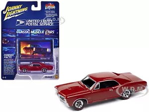 1966 PONTIAC GTO MONTERO RED "USPS" 1/64 MODEL JOHNNY LIGHTNING JLPC014-JLSP372 - Picture 1 of 1